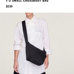 Y-3 SMALL CROSSBODY BAG BLACK Adidas Y-3 CROSSBODY BAG
